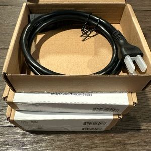 LOT Of 4 NEW 3 Ft Computer Power‎ Cords